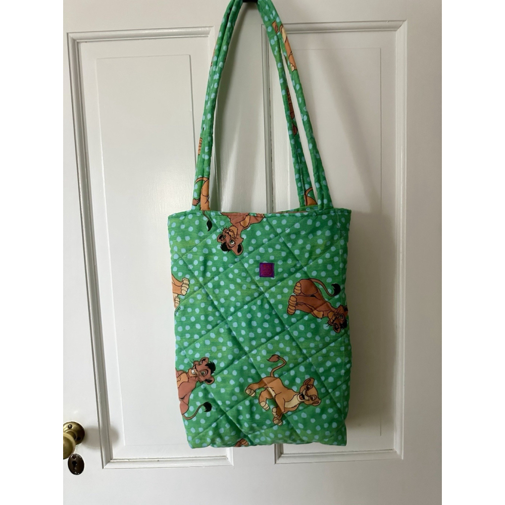 Lion King Vintage Bedsheet Handmade Tote Bag Accessory Disney